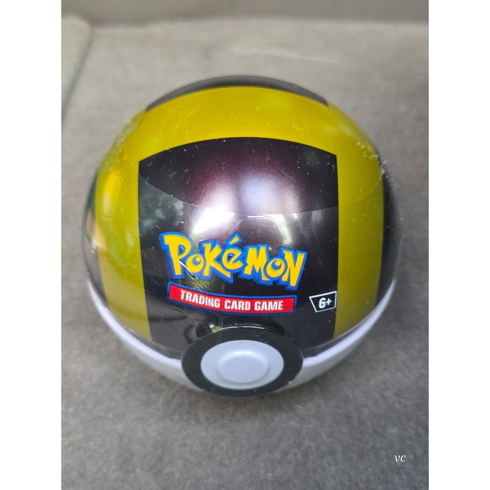 Pokemon TCG Ultra Ball Tin L25 Factory Sealed 3 Booster Packs 2 Sticker Sheets